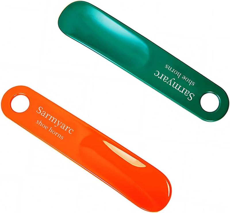 Sarmyarc Shoe Horn,2 Pack Plastic Shoe Horns, 10.3 Inches - Shoe Horns for Men, Women,Seniors& Kids Portable for Travel Use - Image 1